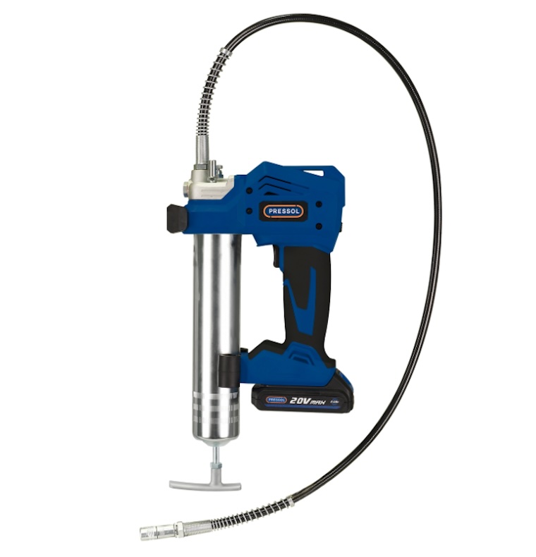 Pressol accu vetspuit 20V met digitale grammenmeter in koffer inclusief accu en lader