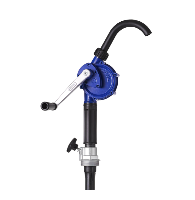 Professionele Pressol draaizuigerpomp met telescopische zuigbuis en gebogen uitloopbocht